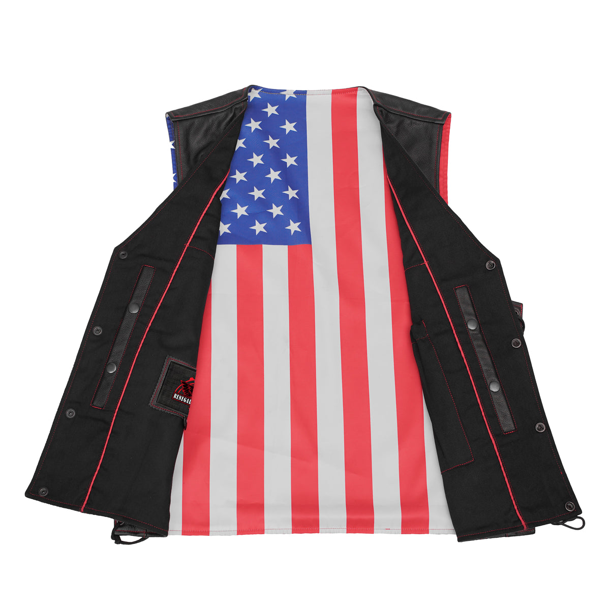 Tribute™ Mens Leather Motorcycle Vest
