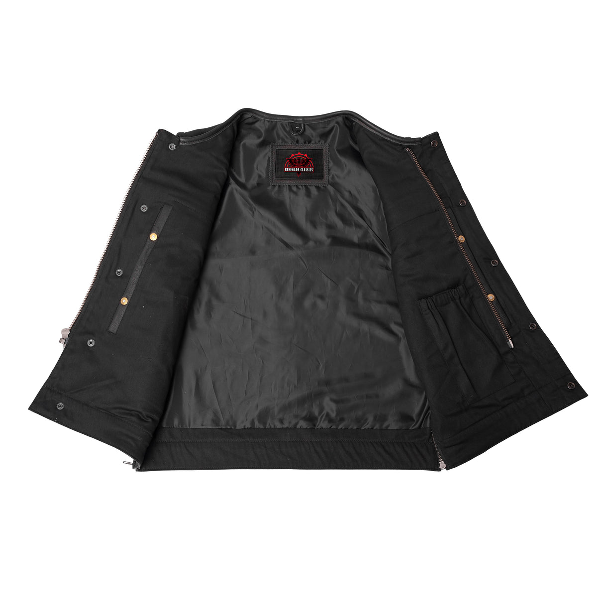 UpStyle™ Mens Leather Motorcycle Vest