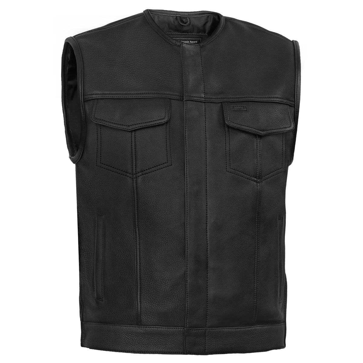 UpStyle™ Mens Leather Motorcycle Vest