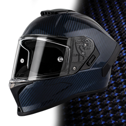 D.O.T. & ECE Daytona Viper- Blue Carbon Fiber