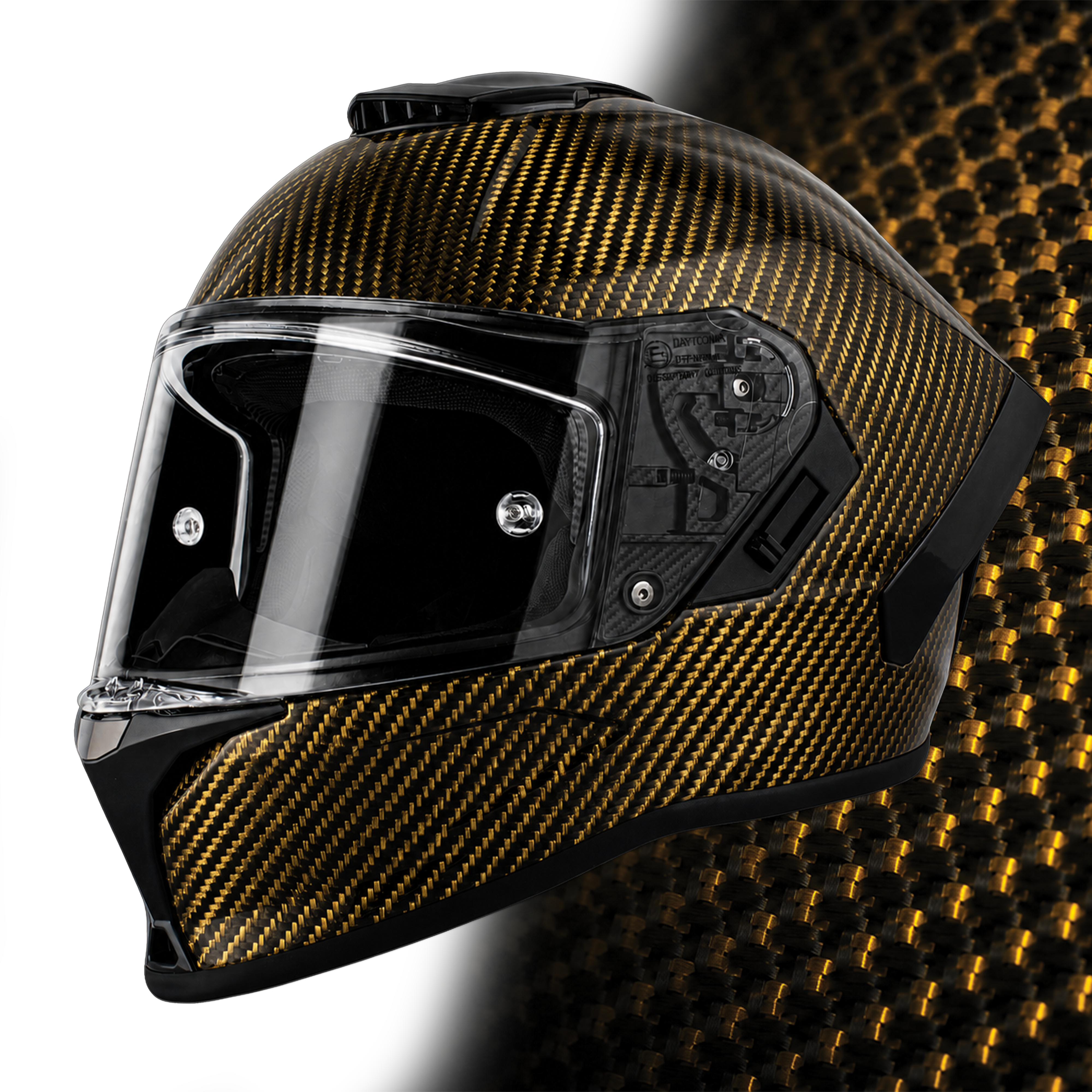 D.O.T. & ECE Daytona Viper- Gold Carbon Fiber