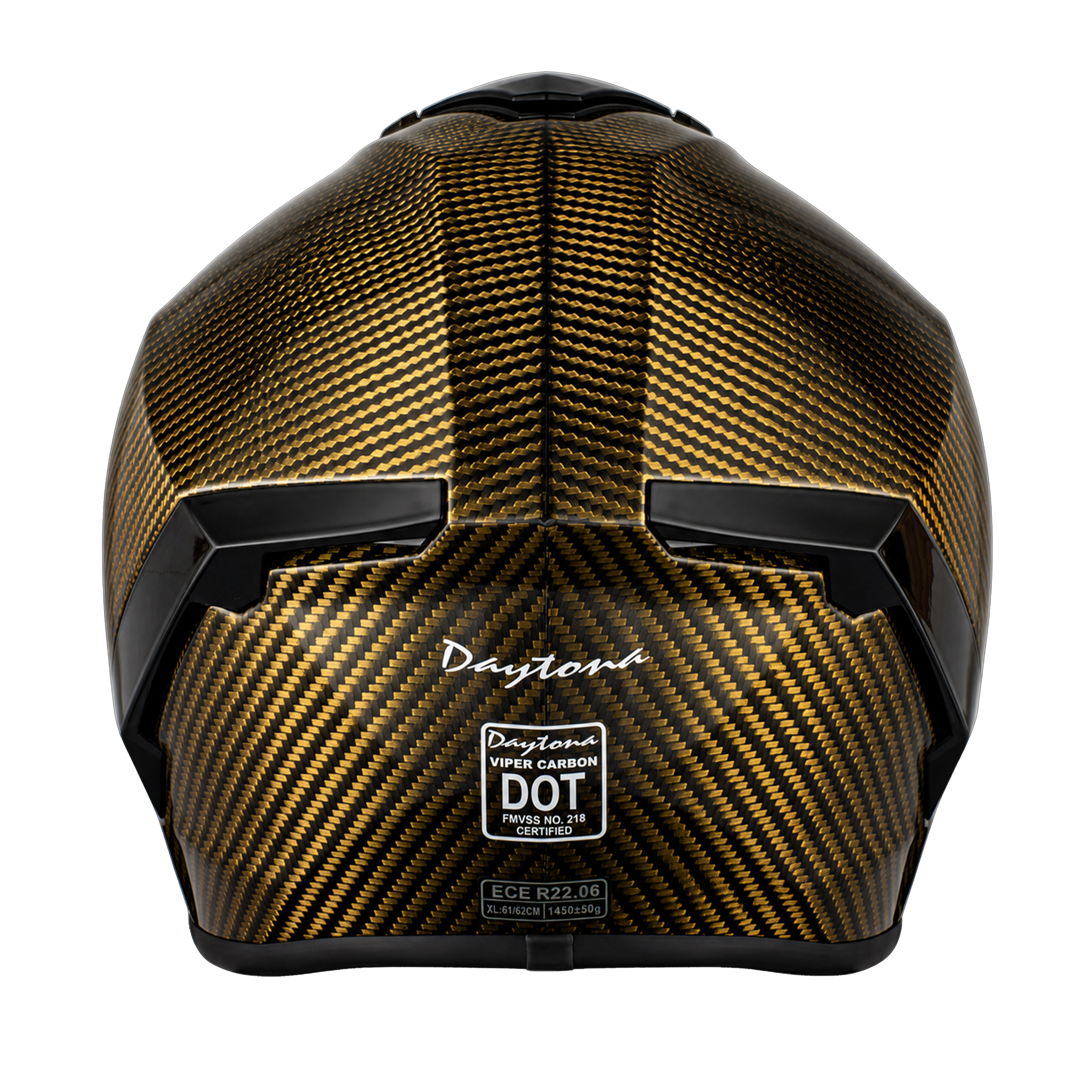 D.O.T. & ECE Daytona Viper- Gold Carbon Fiber
