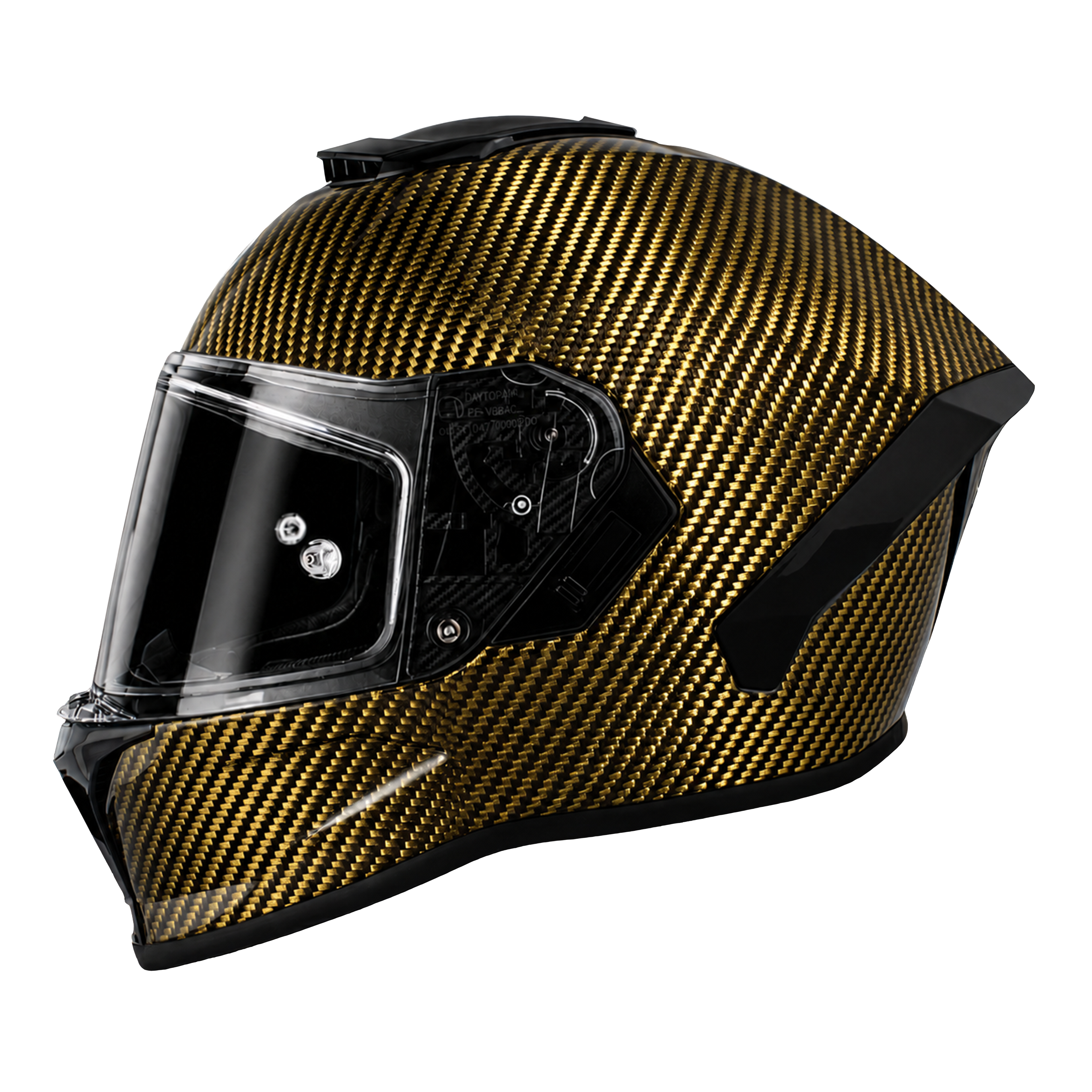 D.O.T. & ECE Daytona Viper- Gold Carbon Fiber