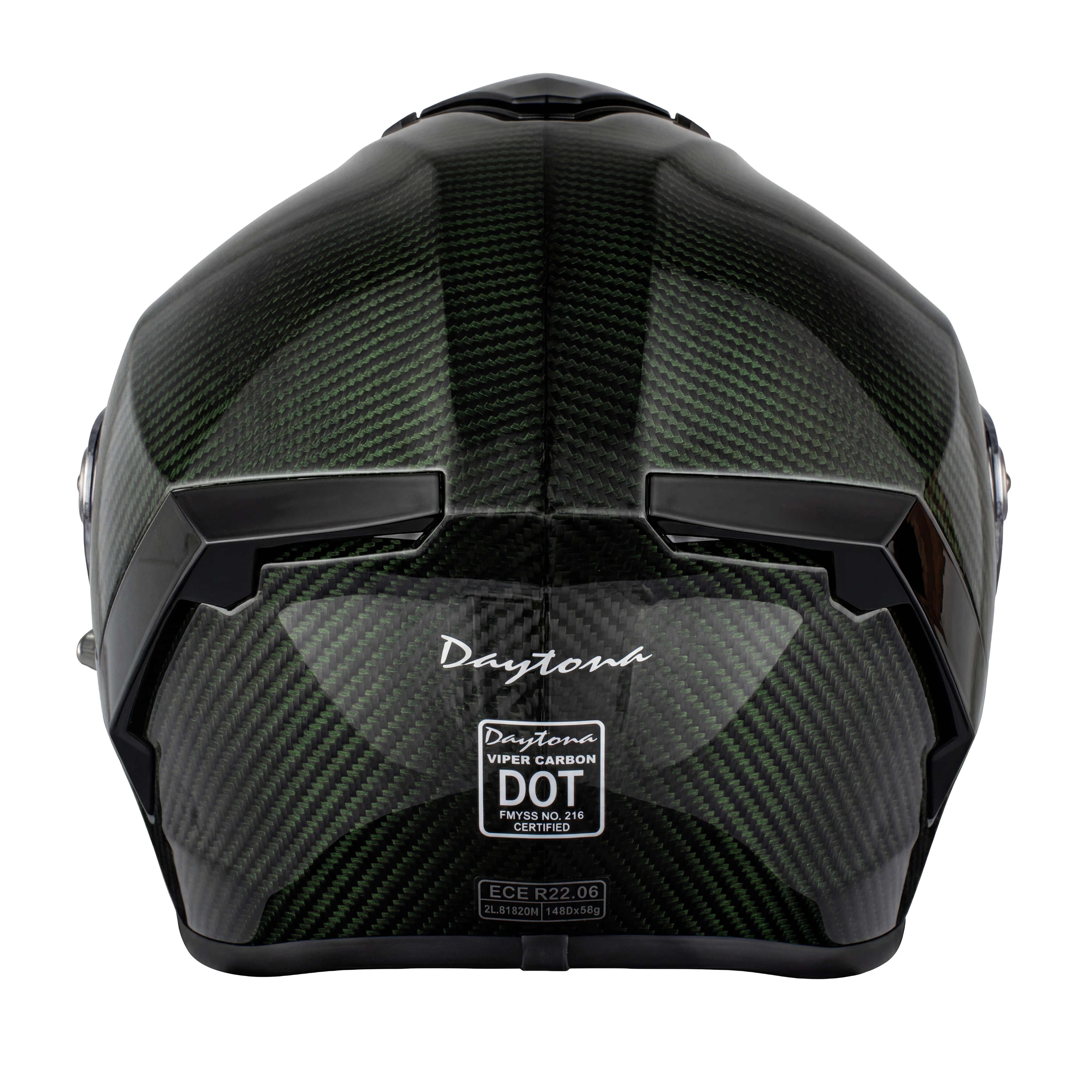 D.O.T. & ECE Daytona Viper- Green Carbon Fiber