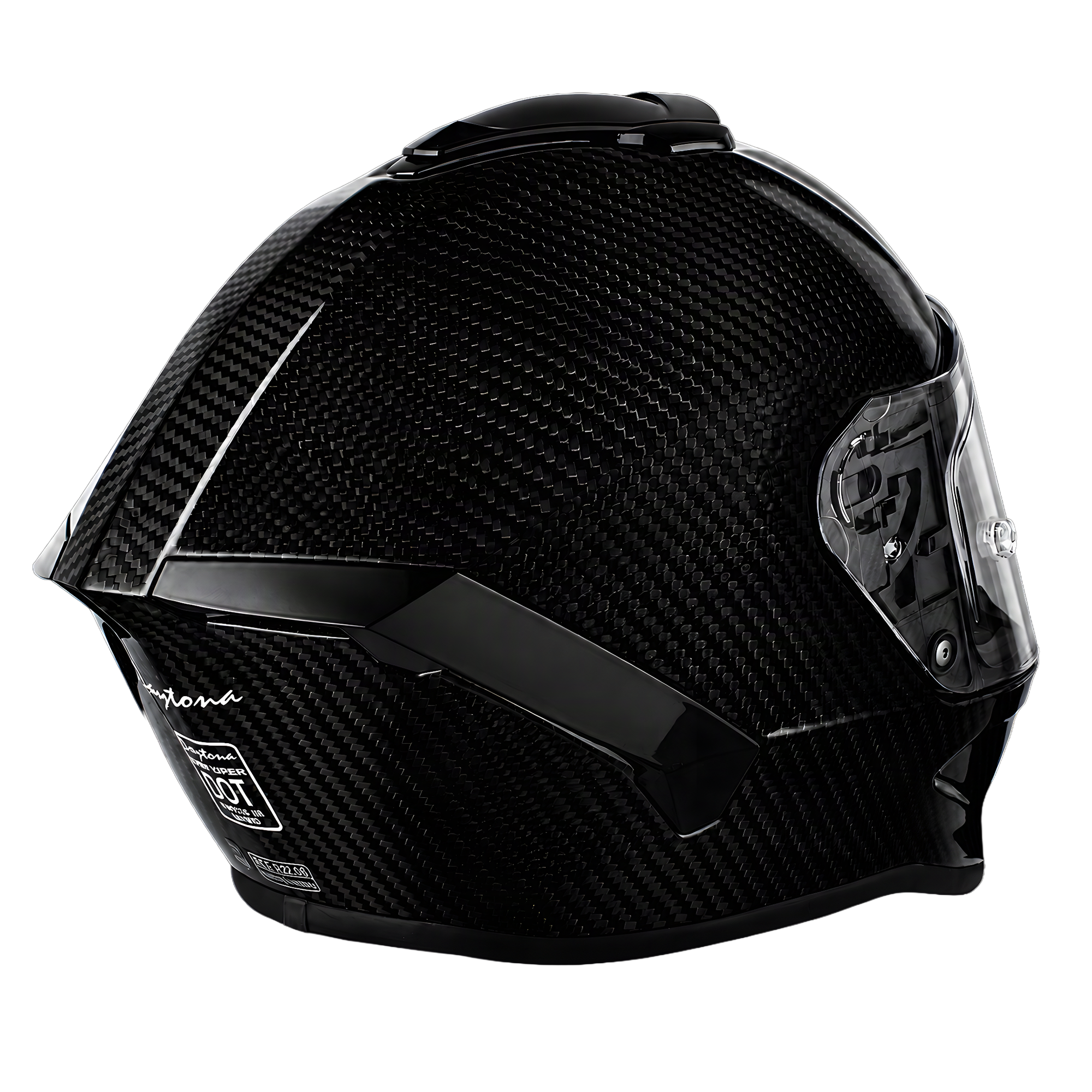 D.O.T. & ECE Daytona Viper- Grey Carbon Fiber