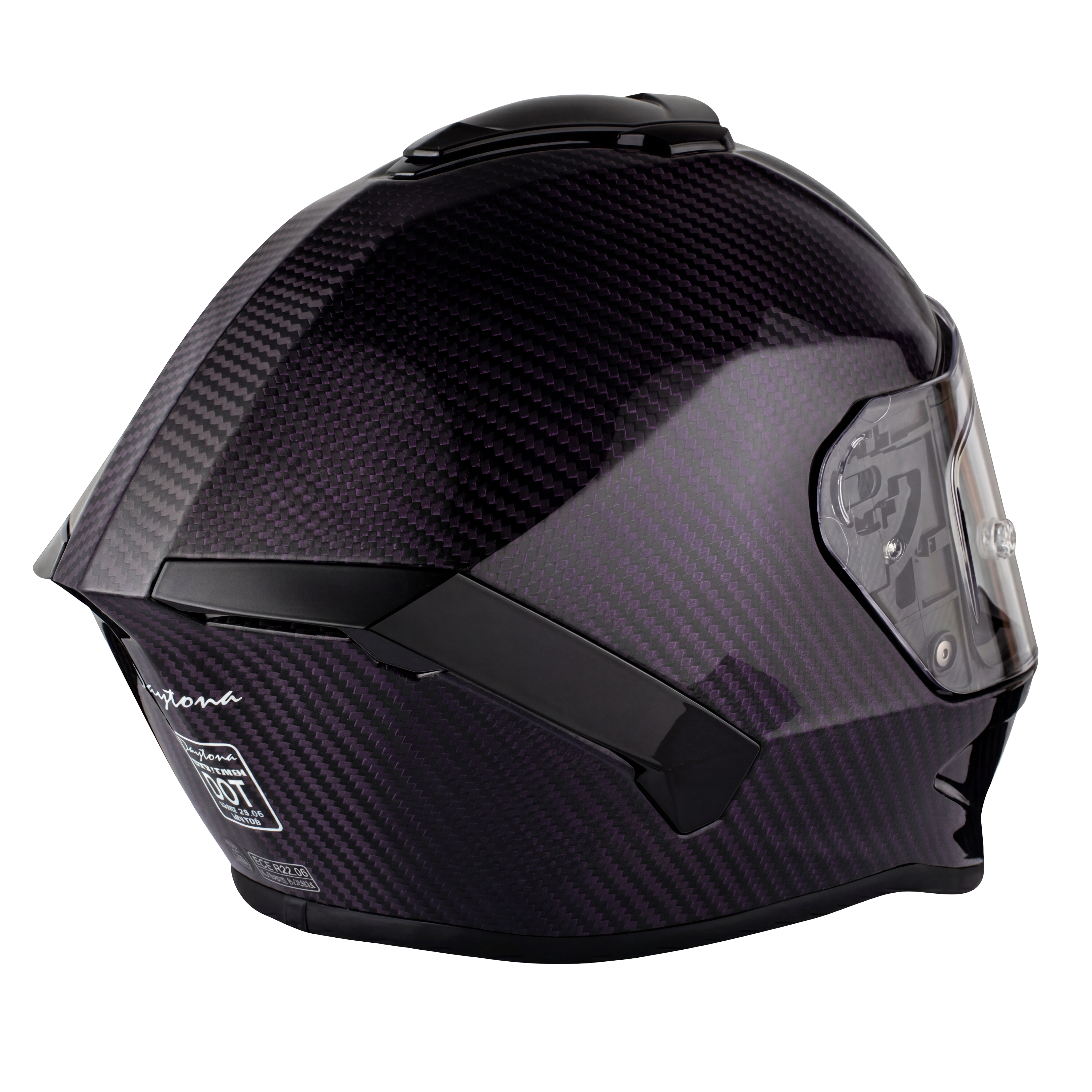 D.O.T. & ECE Daytona Viper- Purple Carbon Fiber