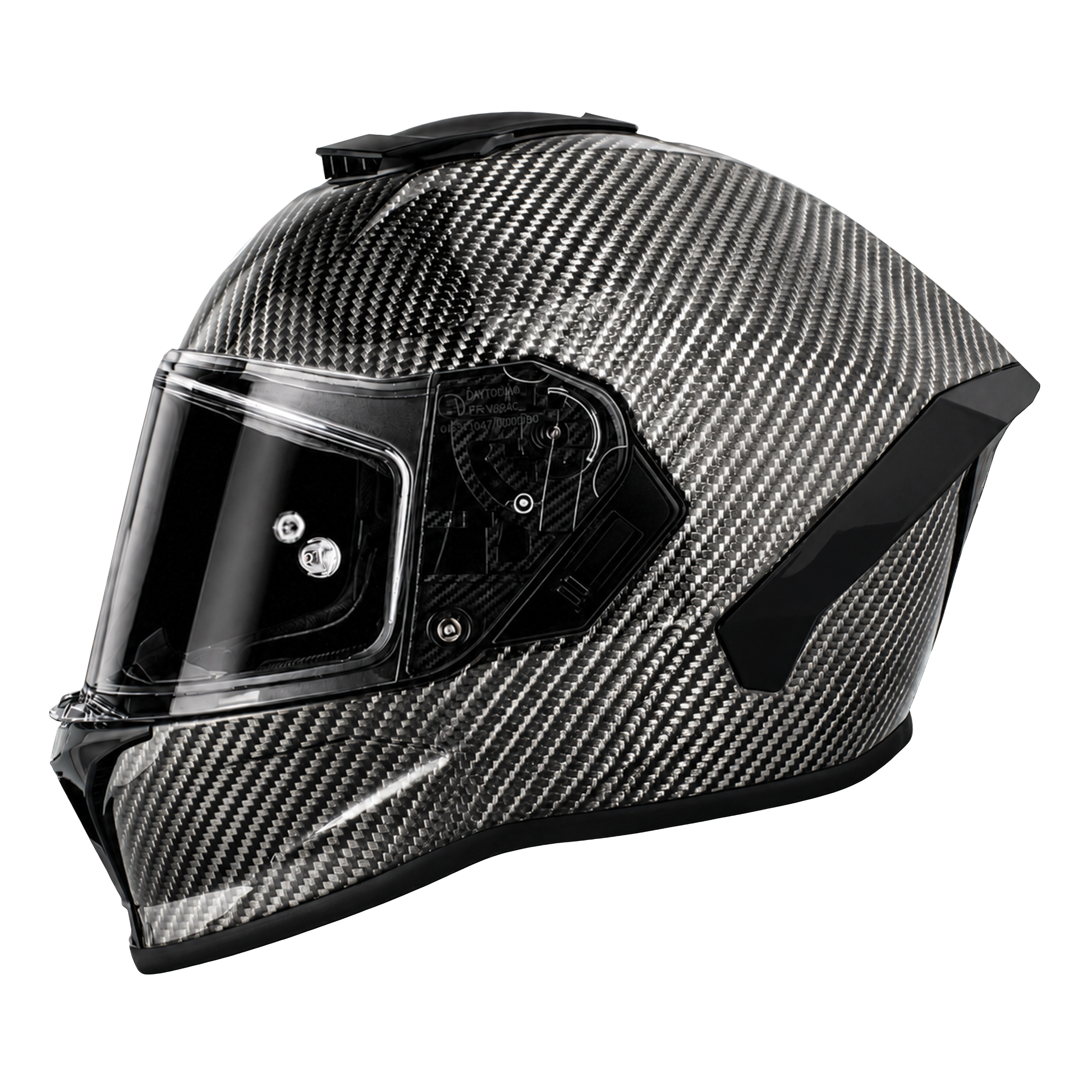 D.O.T. & ECE Daytona Viper- Silver Carbon Fiber