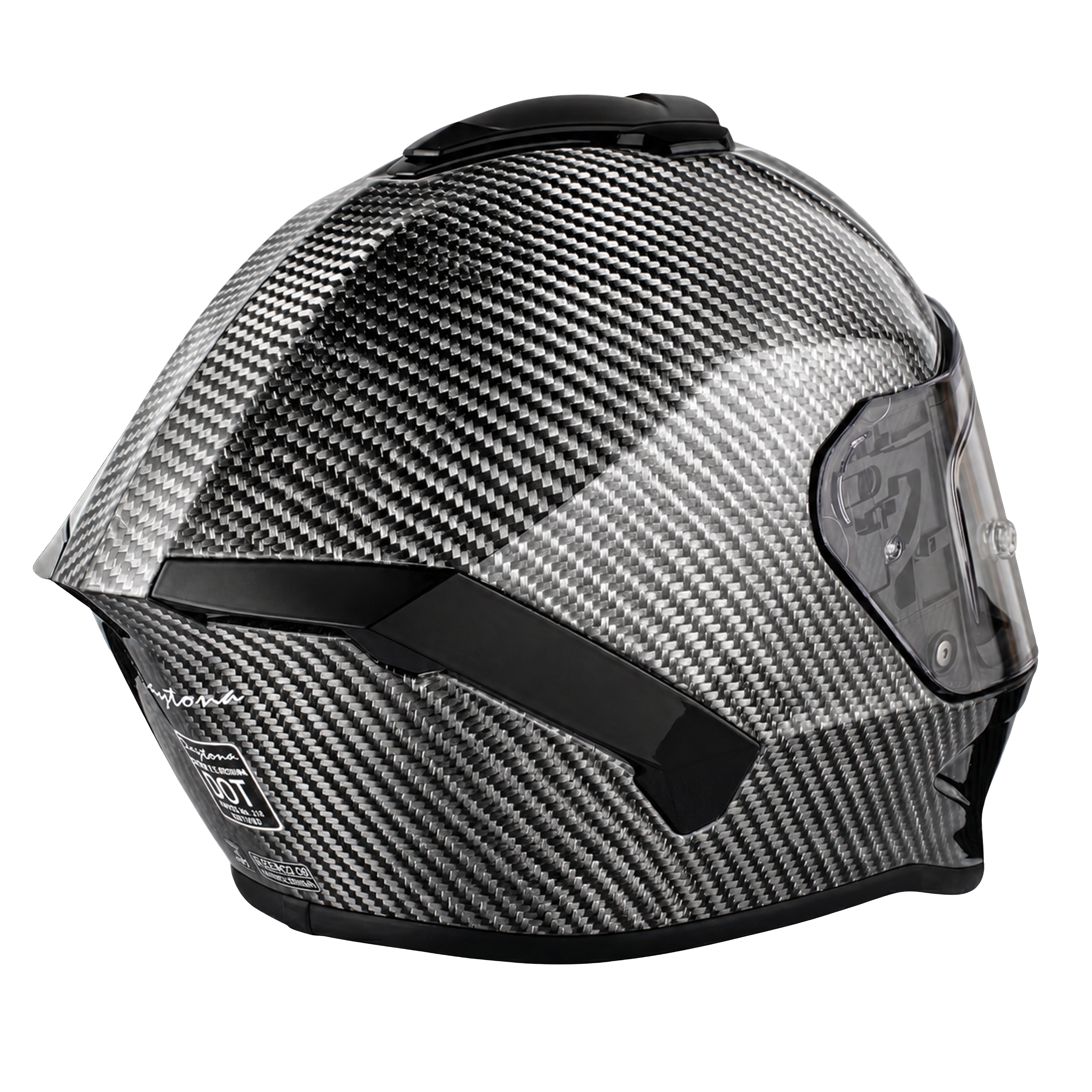 D.O.T. & ECE Daytona Viper- Silver Carbon Fiber