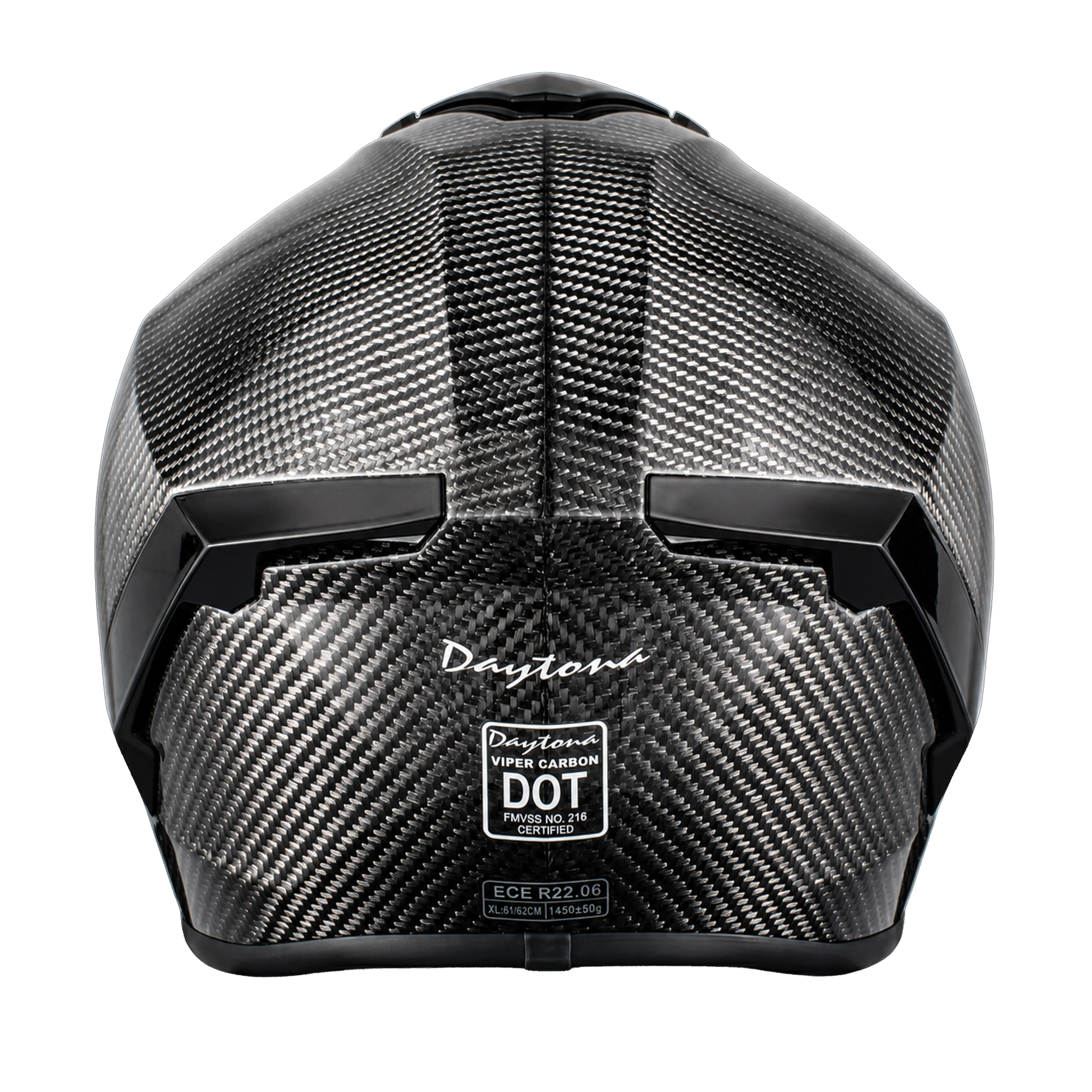 D.O.T. & ECE Daytona Viper- Silver Carbon Fiber