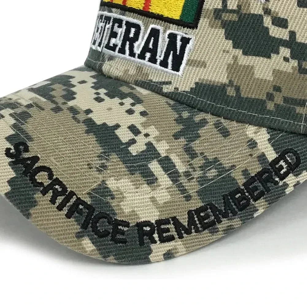 VIETNAM VET DIGITAL CAMO HAT (CAMO)