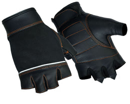Valknot™ womens leather fingerless gloves
