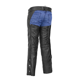 Velex™ Unisex Leather Motorcycle Chaps