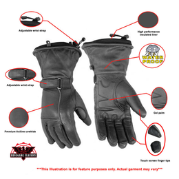 Vellamo™ Women's leather gauntlet gloves