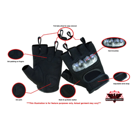 VentRider™ Men's  Fingerless Gloves
