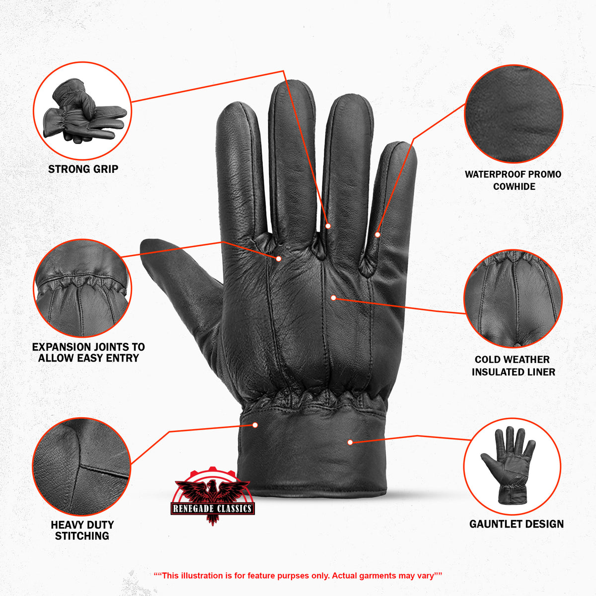 VentX™ Men's Leather gloves
