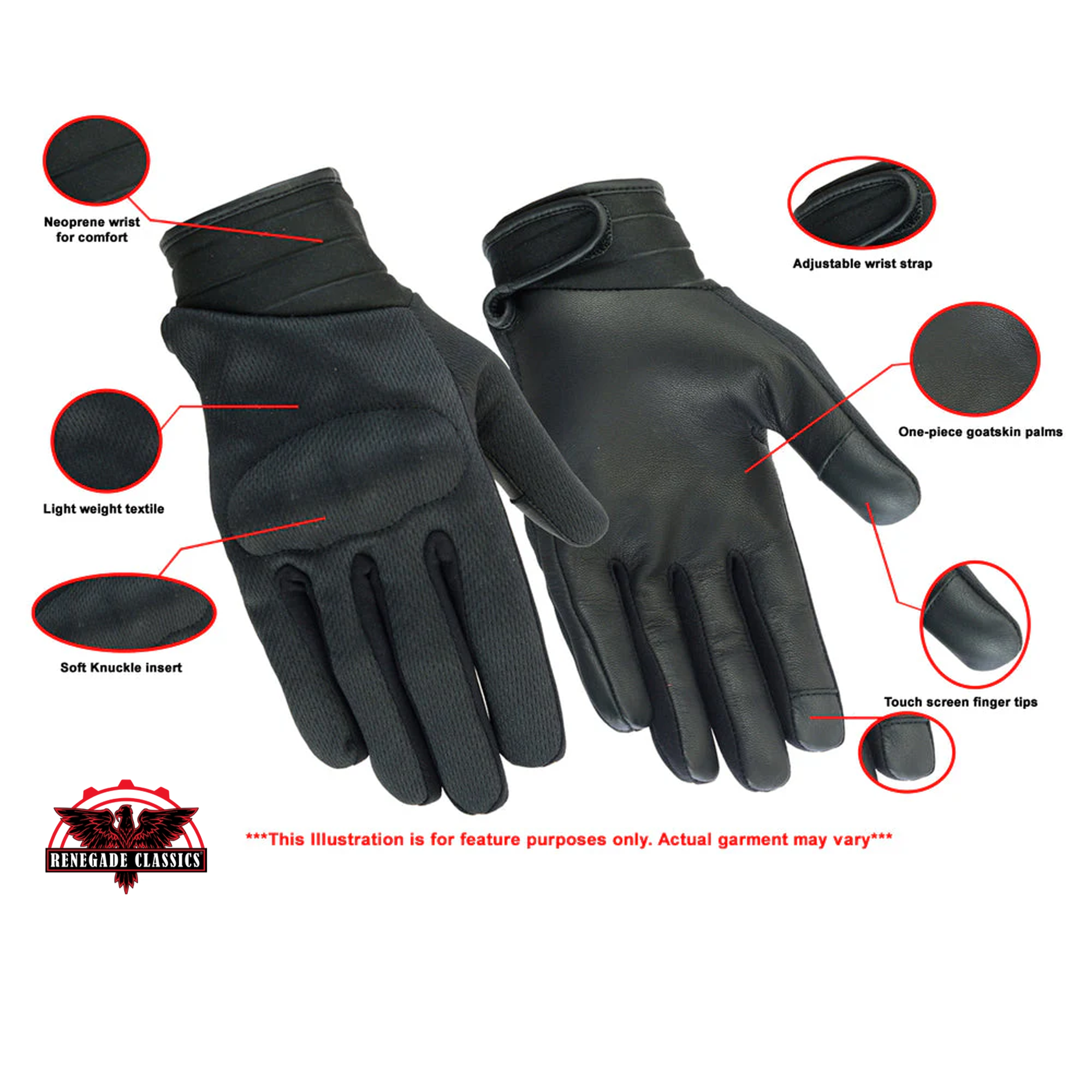 Ventura™ Men's  motorcycle gloves