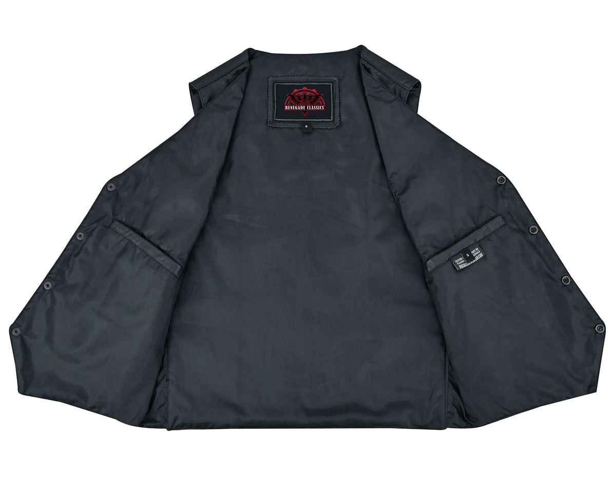 Vestige™ Mens Leather Motorcycle Vest