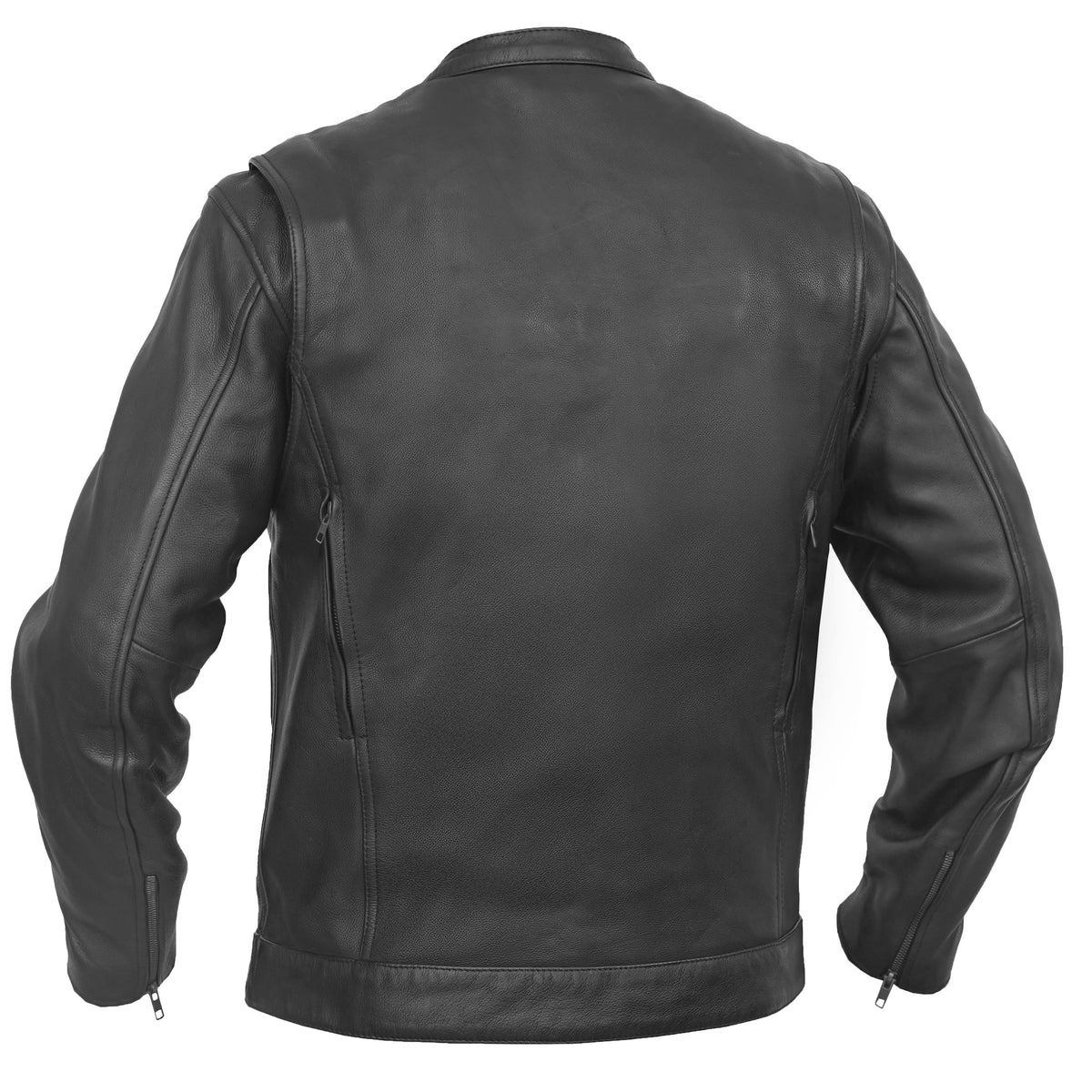 Victor™ Men's Leather Motorcycle Jacket