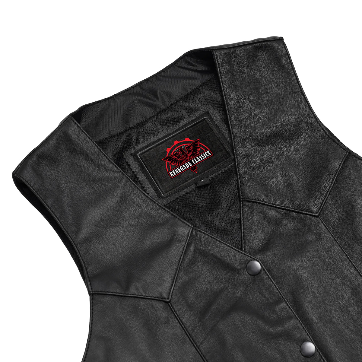 Volto™ Womens Leather Motorcycle Vest