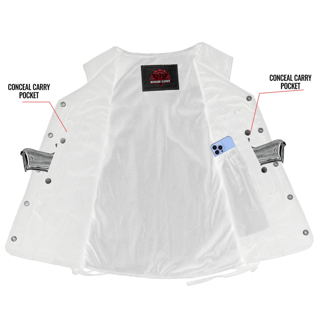 Western Edge™ Womens Denim Motorcycle Vest
