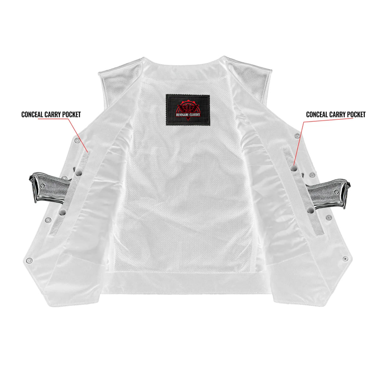 Wild Orchid™ Womens Leather Motorcycle Vest