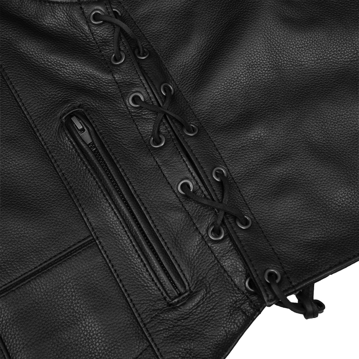 Wild Orchid™ Womens Leather Motorcycle Vest