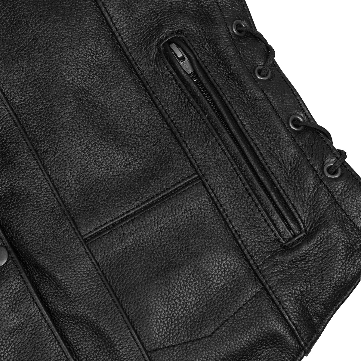 Wild Orchid™ Womens Leather Motorcycle Vest