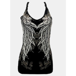 Women's BLACK Stunning Twist Halter Top