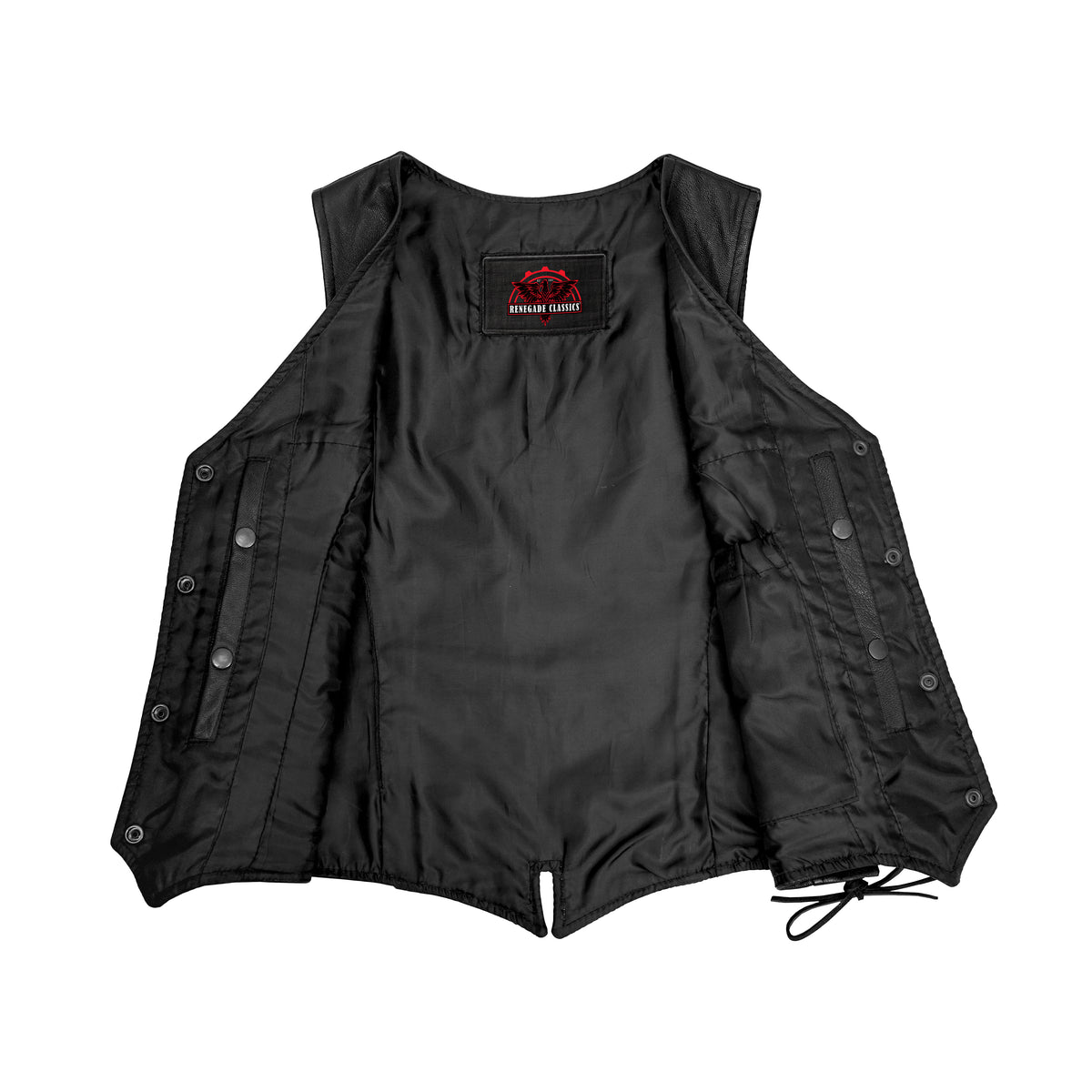 WooGirl™ Womens Leather Motorcycle Vest