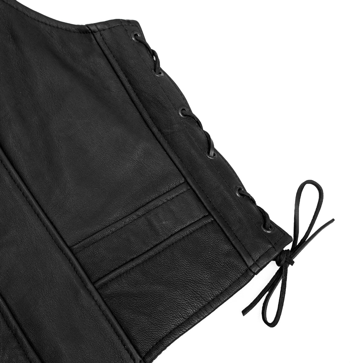 WooGirl™ Womens Leather Motorcycle Vest