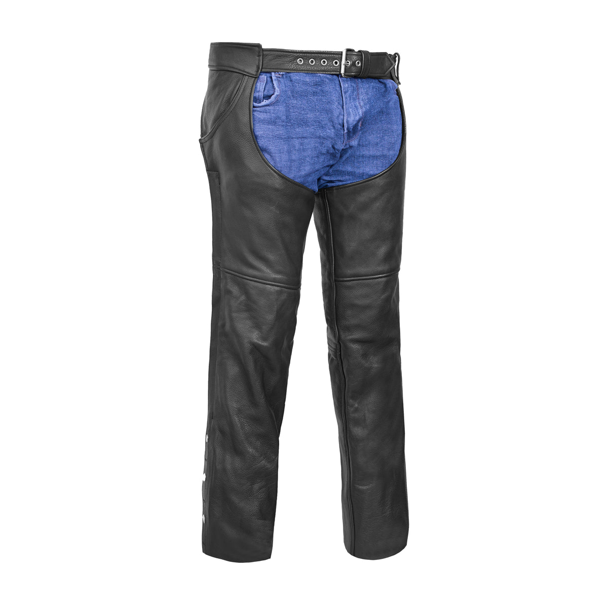 Wrangler™ Unisex Leather Motorcycle Chaps