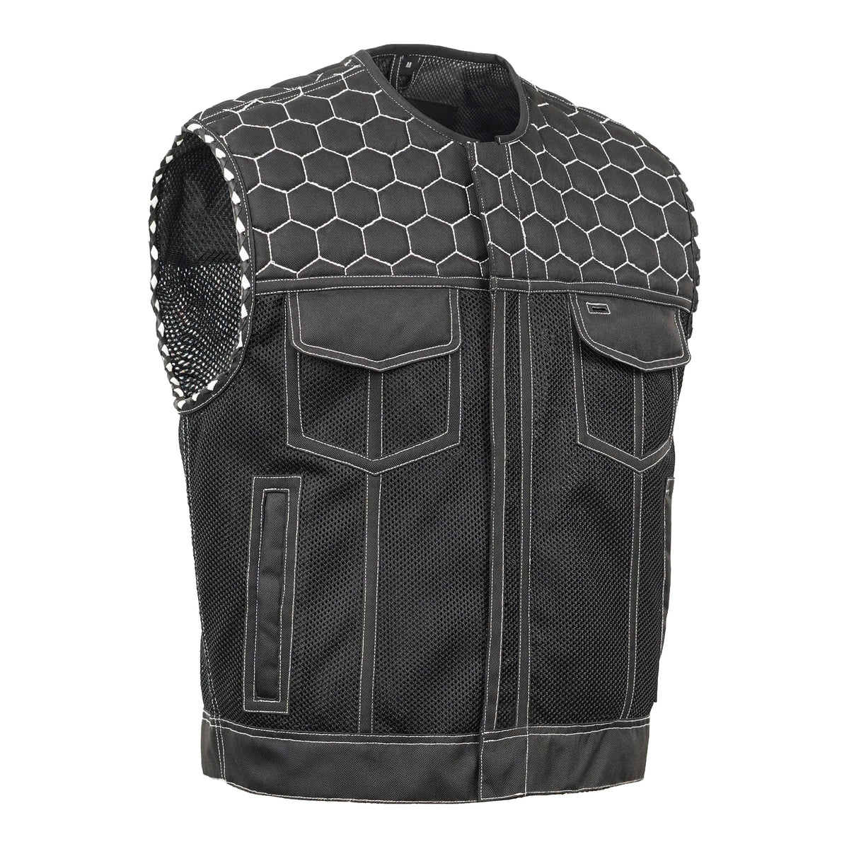 Zenthor Mens Mesh Motorcycle Vest