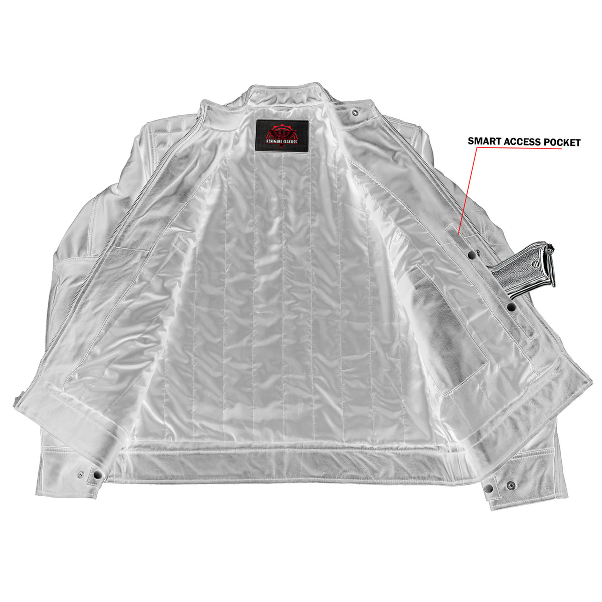 Zuberi Men's Faux Leather Motorcycle Jacket