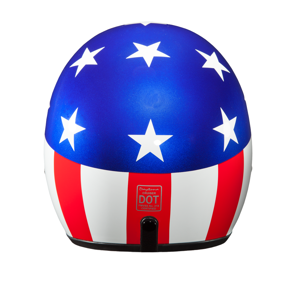 captain america motorcycle helmet dot VX38 MX Adult American / Gloss The Daytona Retro Captain America Stealth helmet is a full Daytona Cruiser Captain America Helmet,
