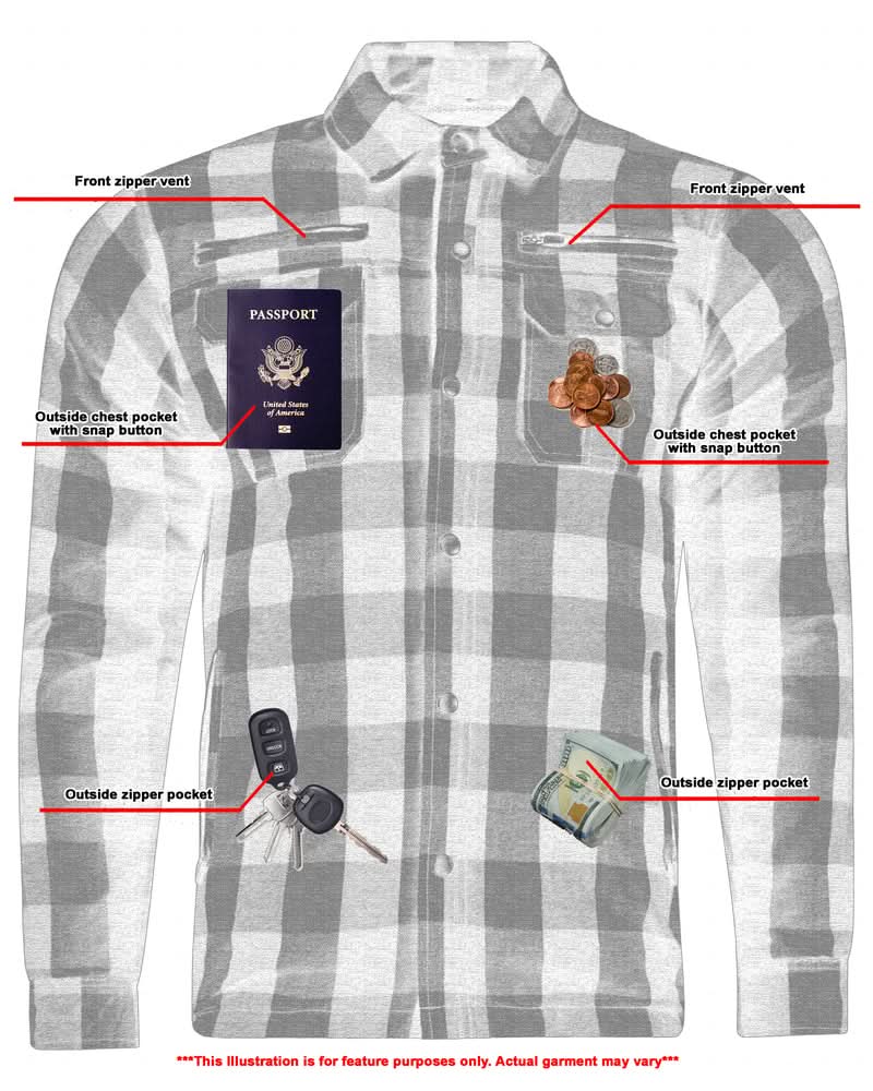 Alpha Check Men's Plaid Flannel Shirt - Blue and Black Shaded Flannel Renegade Classics