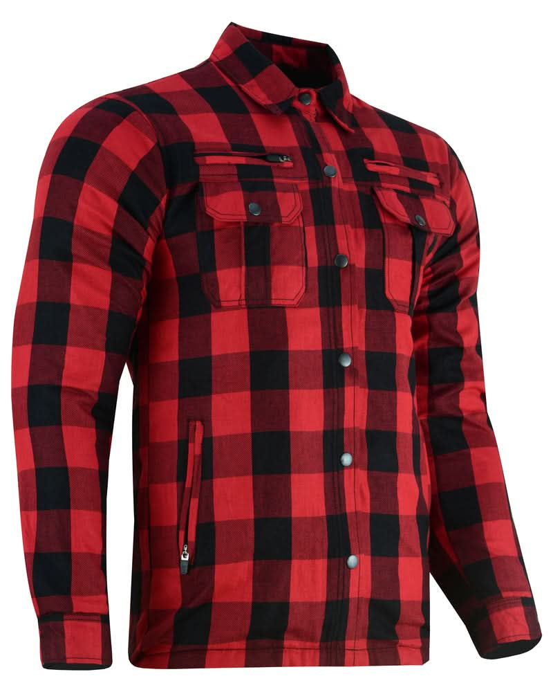 Alpha Check Men's Plaid Flannel Shirt - Blue and Black Shaded Flannel Renegade Classics