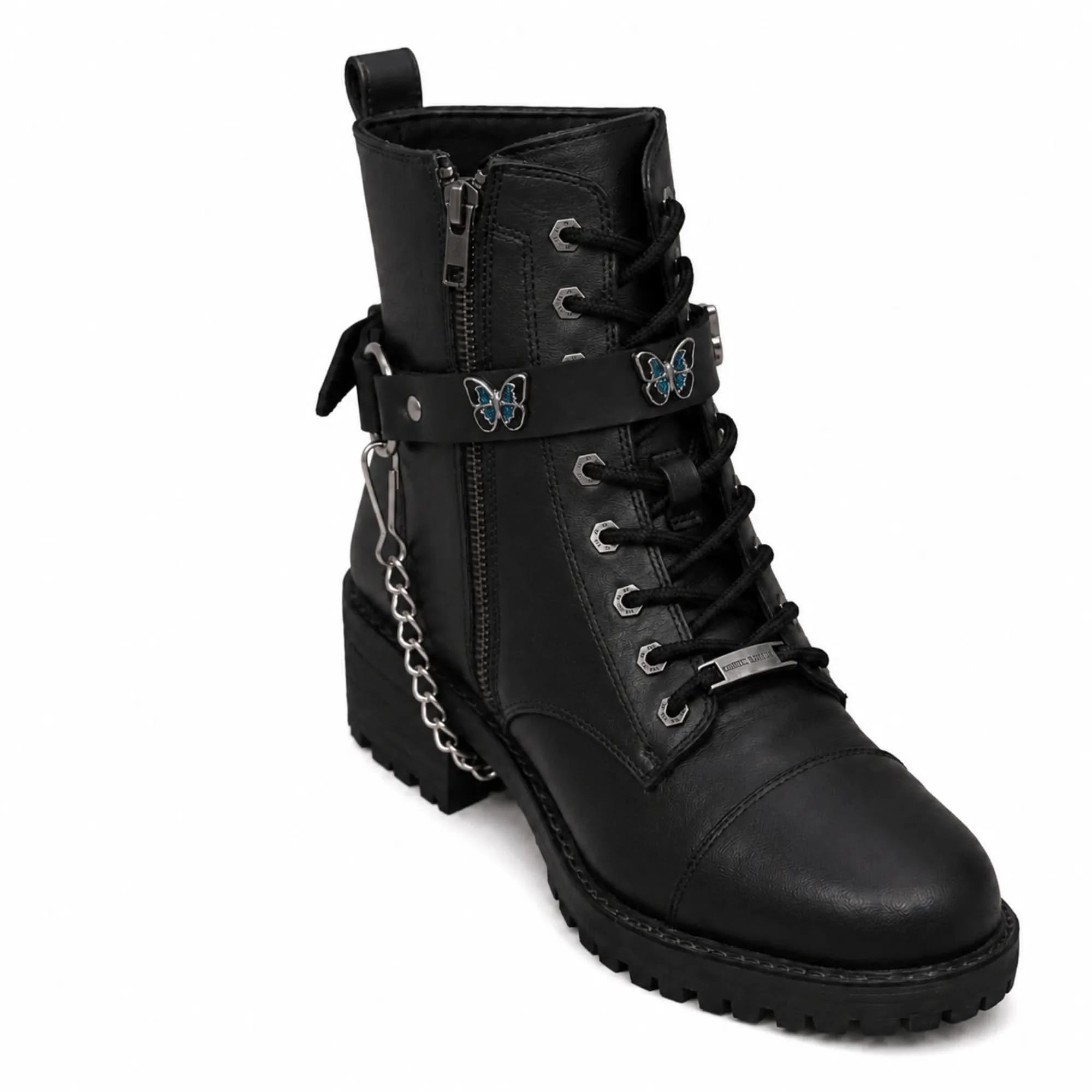 Boot Chain -  Monarch Blue Butterfly