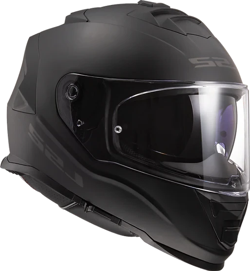 Assault Solid Full Face Motorcycle Helmet W/ SunShield Matte Black Helmets LS2 Helmets