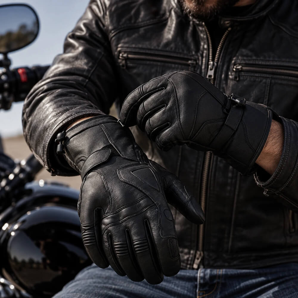 leather gloves