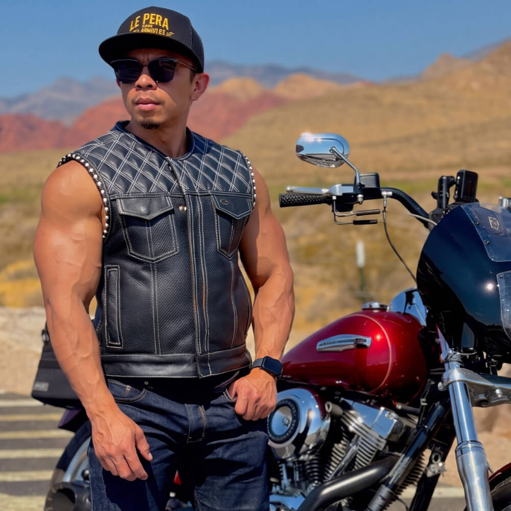 leather vest