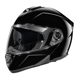 Daytona Glide Modular Motorcycle Helmet - DOT Approved, Bluetooth Ready, Dual Visor, Men/Women/Youth - Hi-Gloss Black