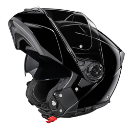 Daytona Glide Modular Motorcycle Helmet - DOT Approved, Bluetooth Ready, Dual Visor, Men/Women/Youth - Hi-Gloss Black