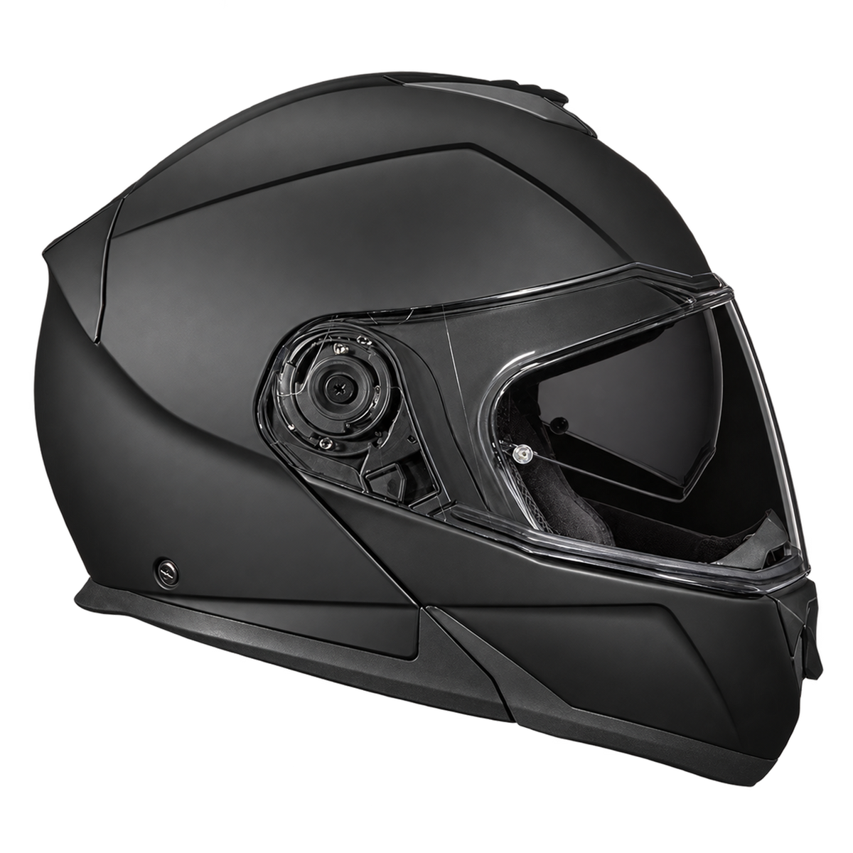 Daytona Glide Modular Motorcycle Helmet - DOT Approved, Bluetooth Ready, Dual Visor, Men/Women/Youth - Dull Black