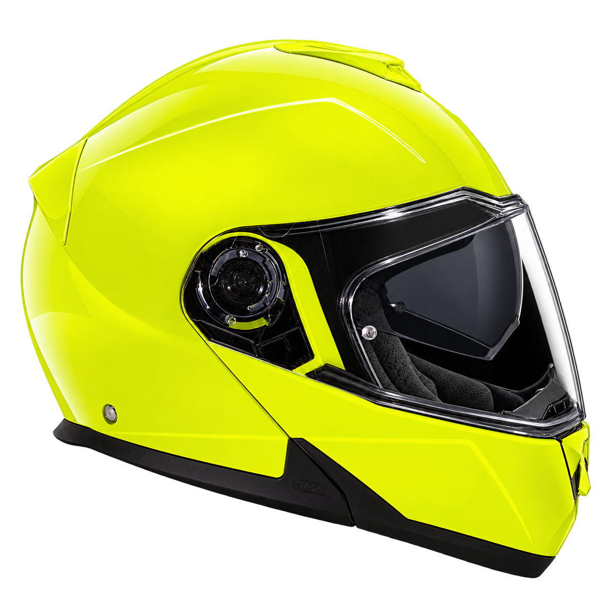 Daytona Glide Modular Motorcycle Helmet - DOT Approved, Bluetooth Ready, Dual Visor, Men/Women/Youth - Fluorescent Yellow