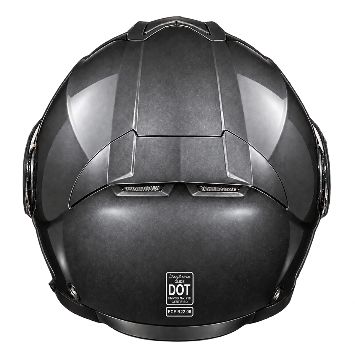Daytona Glide Modular Motorcycle Helmet - DOT Approved, Bluetooth Ready, Dual Visor, Men/Women/Youth - Gun Metal Grey Metallic