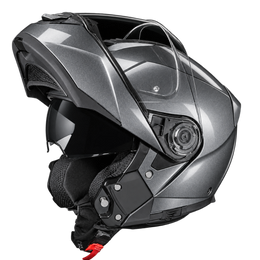 Daytona Glide Modular Motorcycle Helmet - DOT Approved, Bluetooth Ready, Dual Visor, Men/Women/Youth - Gun Metal Grey Metallic