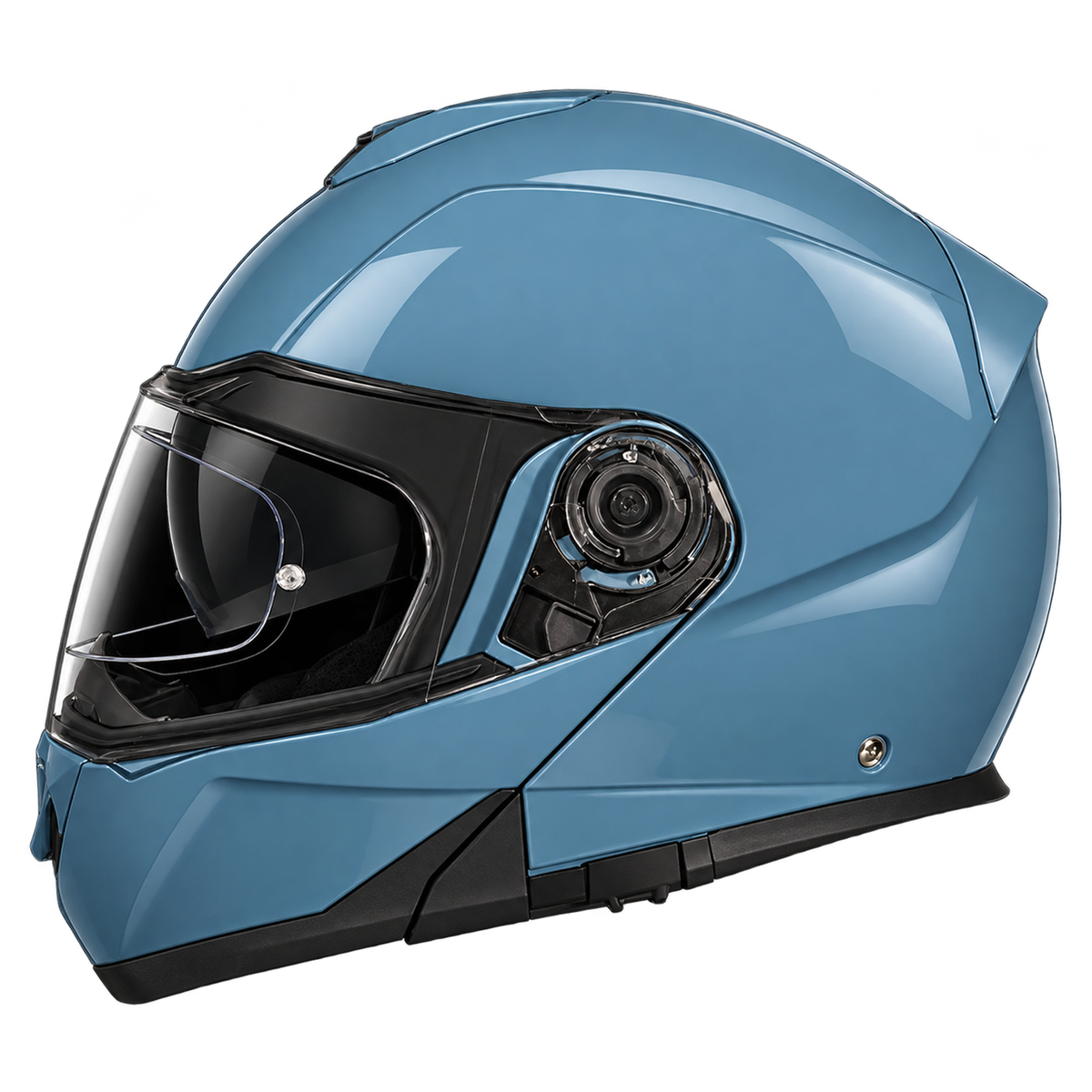 Daytona Glide Modular Motorcycle Helmet - DOT Approved, Bluetooth Ready, Dual Visor, Men/Women/Youth- Shark Blu