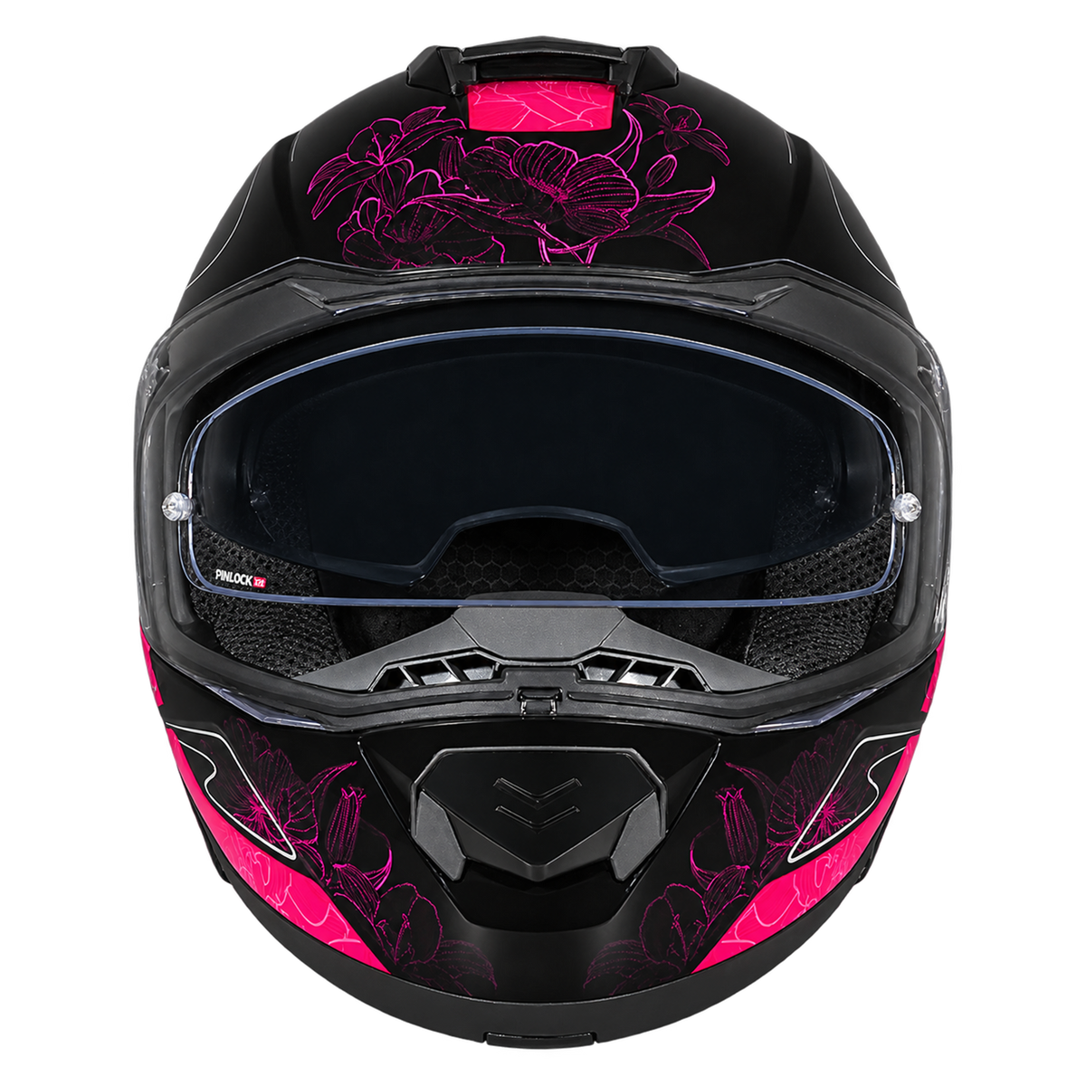 Daytona Glide Modular Motorcycle Helmet - DOT Approved, Bluetooth Ready, Dual Visor, Men/Women/Youth - W/ Flowers