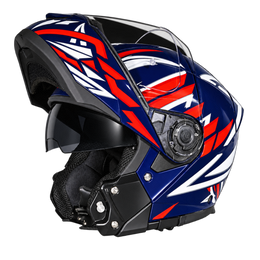 Daytona Glide Modular Motorcycle Helmet - DOT Approved, Bluetooth Ready, Dual Visor, Men/Women/Youth - W/ Liberty