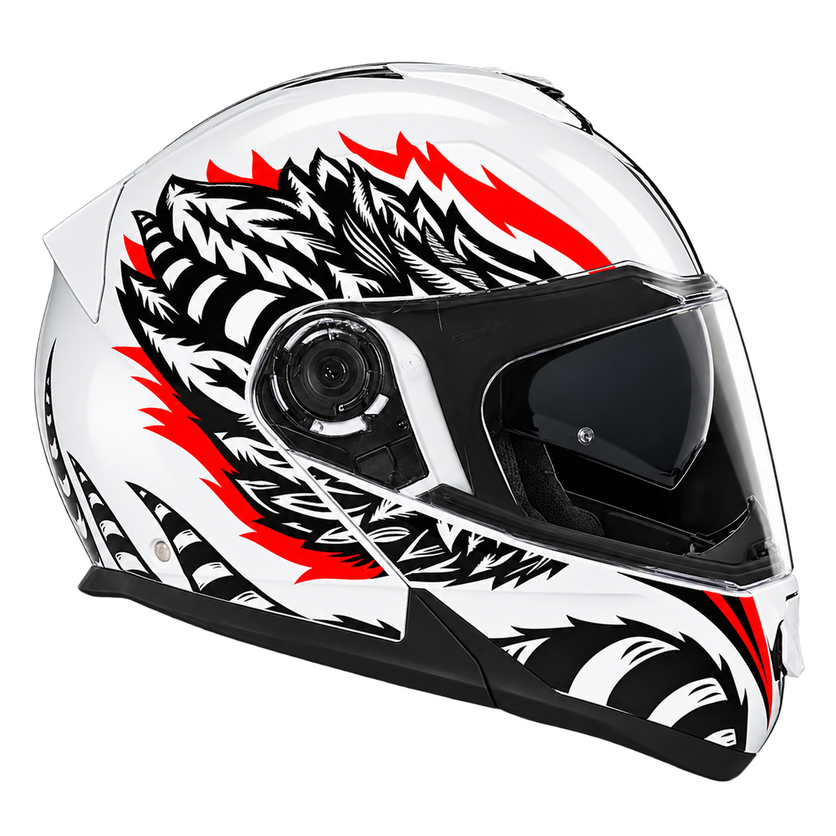 Daytona Glide Modular Motorcycle Helmet - DOT Approved, Bluetooth Ready, Dual Visor, Men/Women/Youth - W/ Phoenix